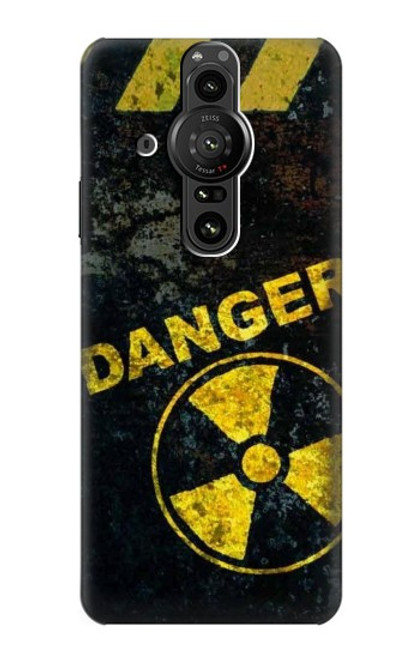 S3891 Risque nucléaire Danger Etui Coque Housse pour Sony Xperia Pro-I