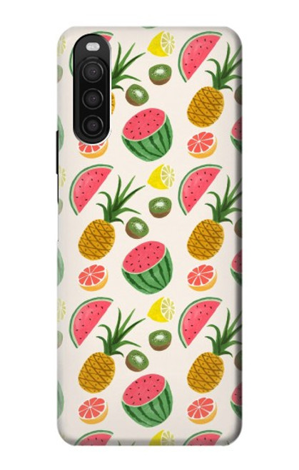 S3883 Motif de fruits Etui Coque Housse pour Sony Xperia 10 III