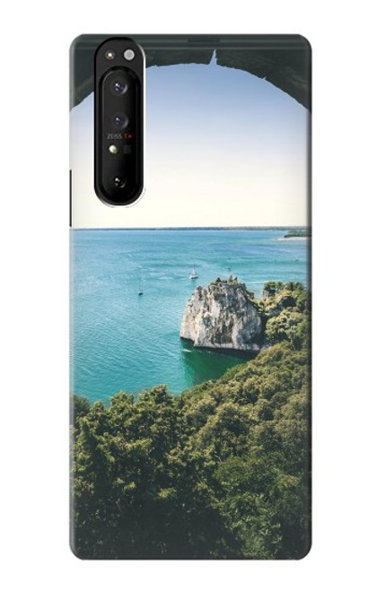 S3865 Europe Plage Duino Italie Etui Coque Housse pour Sony Xperia 1 III