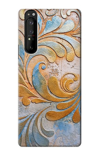 S3875 Tapis vintage en toile Etui Coque Housse pour Sony Xperia 1 III