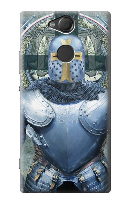 S3864 Templier Médiéval Chevalier Armure Lourde Etui Coque Housse pour Sony Xperia XA2