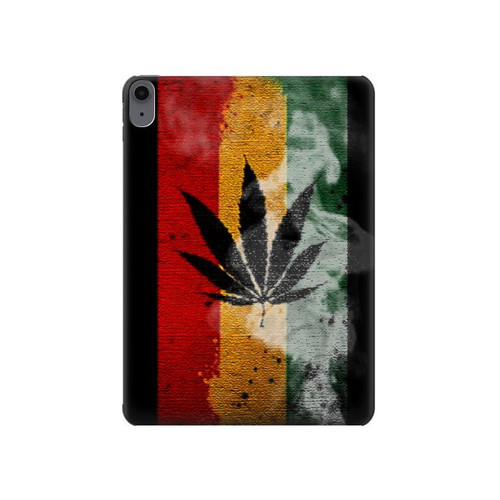 S3890 Drapeau Rasta Reggae Fumée Etui Coque Housse pour iPad Air (2022,2020, 4th, 5th), iPad Pro 11 (2022, 6th)