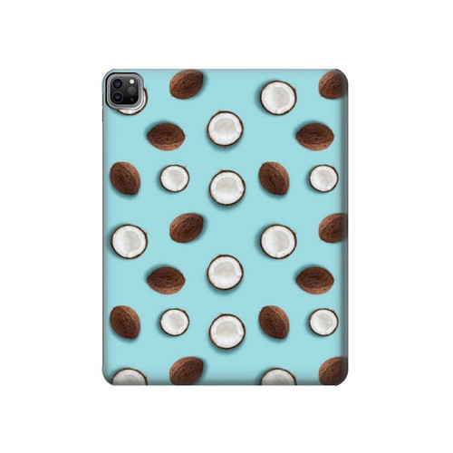 S3860 Motif à pois de noix de coco Etui Coque Housse pour iPad Pro 12.9 (2022,2021,2020,2018, 3rd, 4th, 5th, 6th)