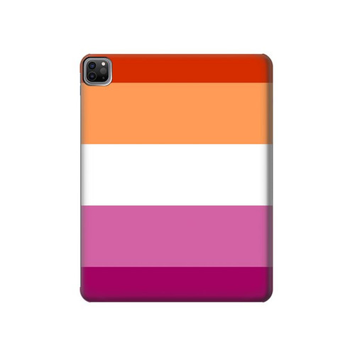 S3887 Drapeau de la fierté lesbienne Etui Coque Housse pour iPad Pro 12.9 (2022,2021,2020,2018, 3rd, 4th, 5th, 6th)