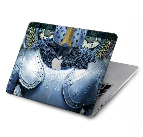 S3864 Templier Médiéval Chevalier Armure Lourde Etui Coque Housse pour MacBook Air 13″ (2022,2024) - A2681, A3113