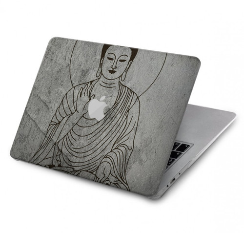 S3873 Dessin au trait Bouddha Etui Coque Housse pour MacBook Air 13″ (2022,2024) - A2681, A3113