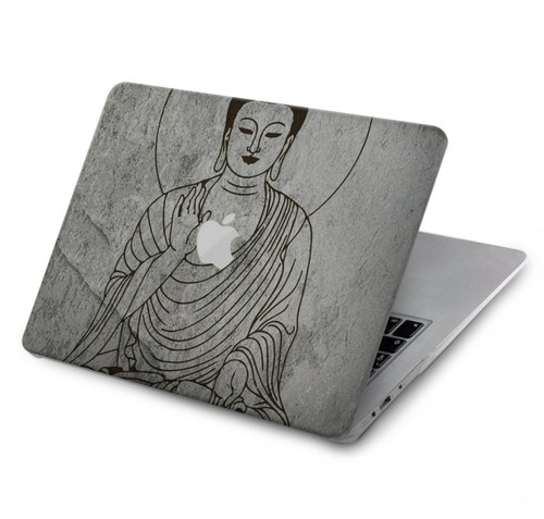 S3873 Dessin au trait Bouddha Etui Coque Housse pour MacBook Air 13″ - A1369, A1466