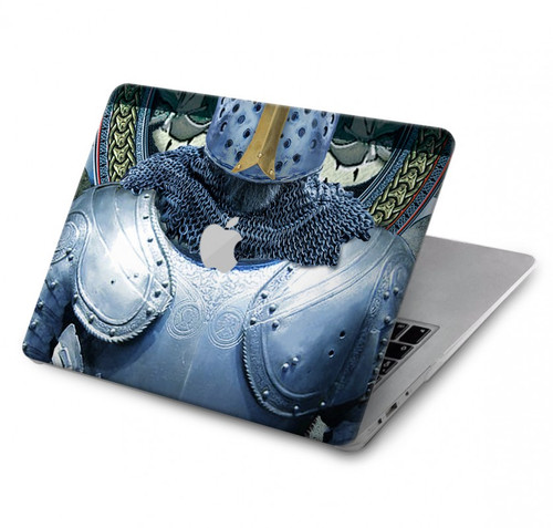 S3864 Templier Médiéval Chevalier Armure Lourde Etui Coque Housse pour MacBook Pro 15″ - A1707, A1990