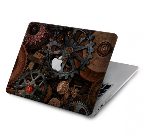 S3884 Engrenages Mécaniques Steampunk Etui Coque Housse pour MacBook Pro 14 M1,M2,M3 (2021,2023) - A2442, A2779, A2992, A2918