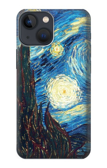S0582 Van Gogh Starry Nights Etui Coque Housse pour iPhone 14