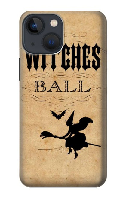 S2648 Les sorcières d'Halloween millésimé balle Etui Coque Housse pour iPhone 14