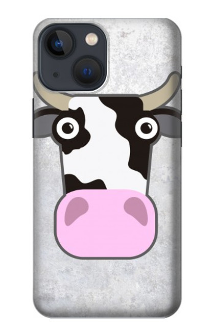 S3257 Vache Dessin animé Etui Coque Housse pour iPhone 14