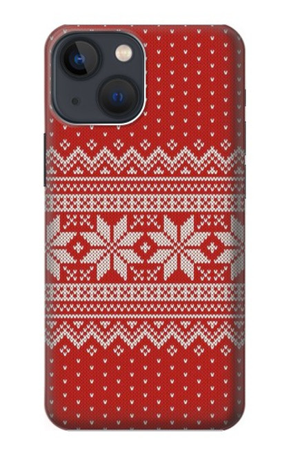 S3384 Motif d'hiver sans couture tricot Etui Coque Housse pour iPhone 14