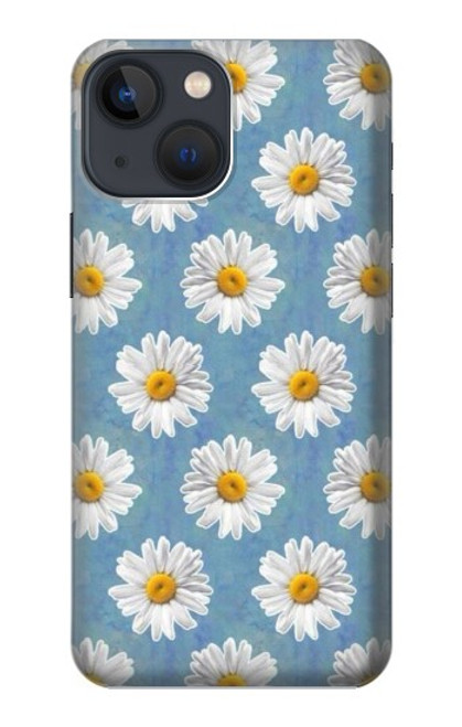 S3454 Marguerite Florale Etui Coque Housse pour iPhone 14