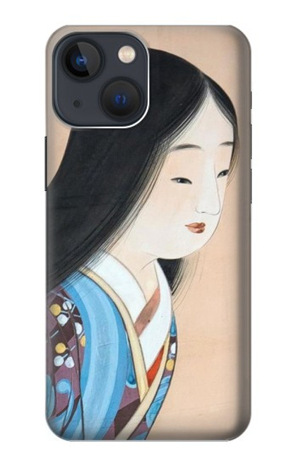 S3483 Japon Beauté Kimono Etui Coque Housse pour iPhone 14