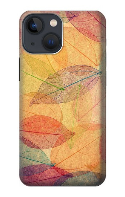 S3686 Automne Feuille Automne Etui Coque Housse pour iPhone 14