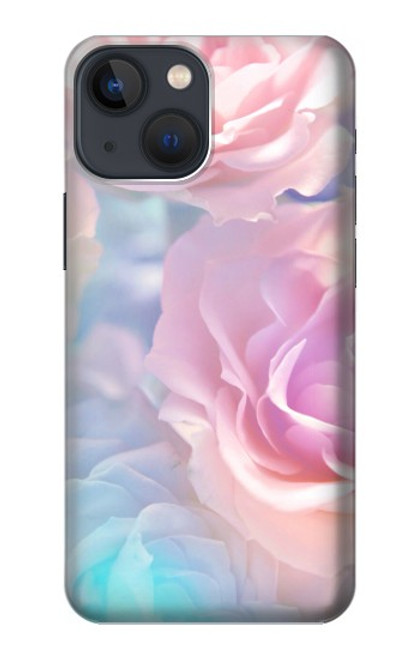 S3050 Pastel Fleurs millésimé Etui Coque Housse pour iPhone 14 Plus