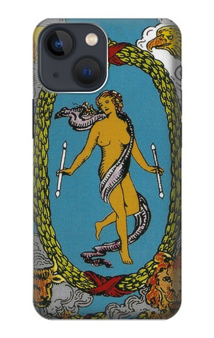 S3746 Carte de tarot le monde Etui Coque Housse pour iPhone 14 Plus