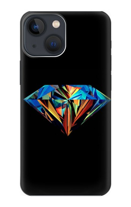 S3842 Diamant coloré abstrait Etui Coque Housse pour iPhone 14 Plus