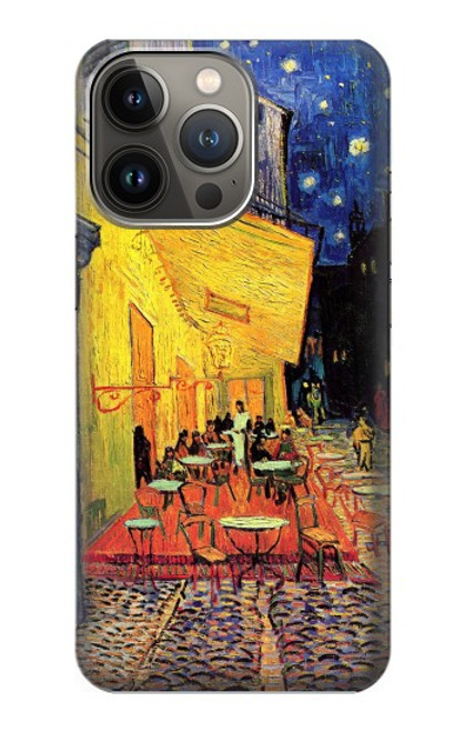 S0929 Van Gogh Café Terrasse Etui Coque Housse pour iPhone 14 Pro Max