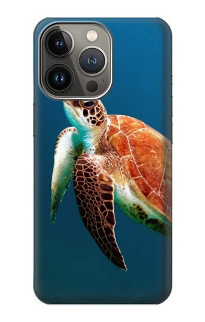 S3899 Tortue de mer Etui Coque Housse pour iPhone 14 Pro Max