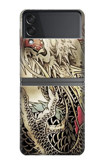S0122 Yakuza Tatouage Etui Coque Housse pour Samsung Galaxy Z Flip 4