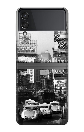 S0182 New York Vintage Etui Coque Housse pour Samsung Galaxy Z Flip 4
