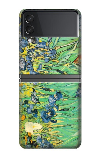 S0210 Van Gogh Irises Etui Coque Housse pour Samsung Galaxy Z Flip 4