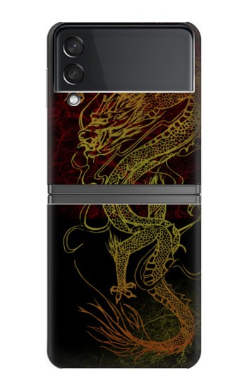 S0354 Dragon chinois Etui Coque Housse pour Samsung Galaxy Z Flip 4