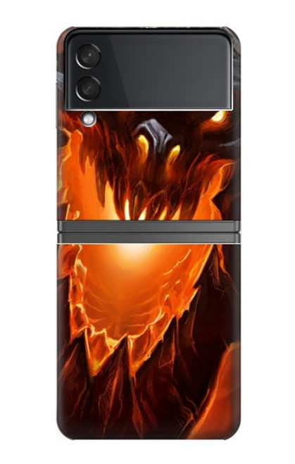 S0414 Dragon de feu Etui Coque Housse pour Samsung Galaxy Z Flip 4