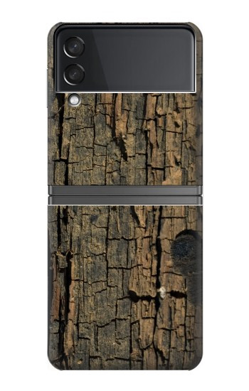 S0598 Bois imprimé graphique Etui Coque Housse pour Samsung Galaxy Z Flip 4