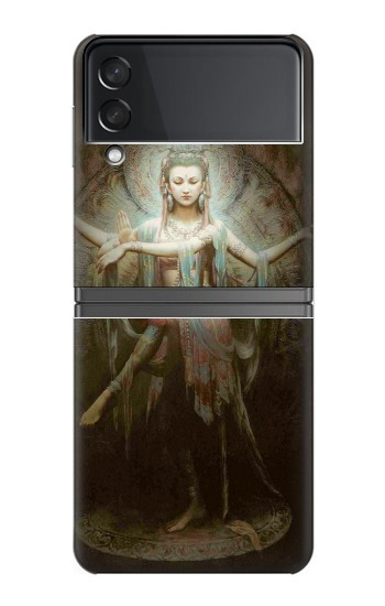 S0787 Guan Yin Etui Coque Housse pour Samsung Galaxy Z Flip 4