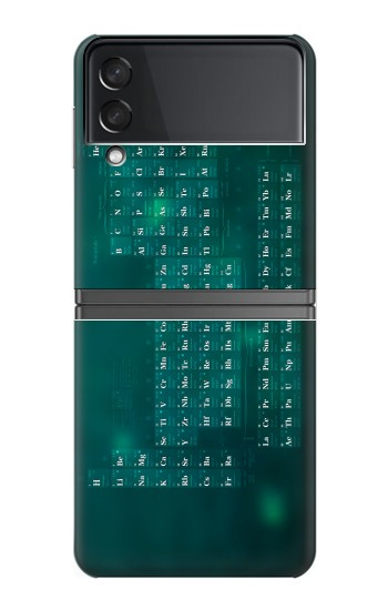 S0846 Chimie Tableau périodique Etui Coque Housse pour Samsung Galaxy Z Flip 4