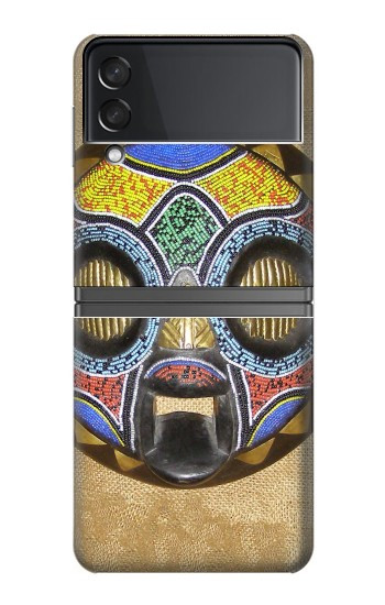 S0965 Masque africain Baluba Etui Coque Housse pour Samsung Galaxy Z Flip 4