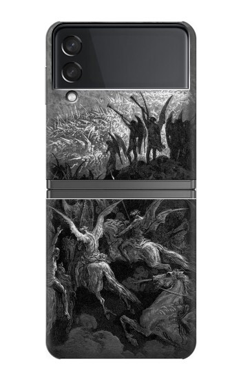 S1026 Gustave Doré Paradis perdu Etui Coque Housse pour Samsung Galaxy Z Flip 4