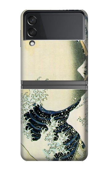 S1040 Hokusai La grande vague de Kanagawa Etui Coque Housse pour Samsung Galaxy Z Flip 4
