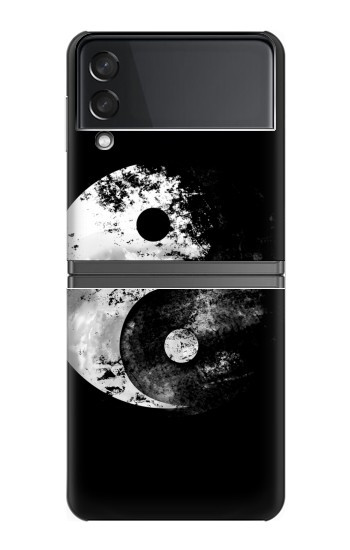 S1372 Lune Yin-Yang Etui Coque Housse pour Samsung Galaxy Z Flip 4
