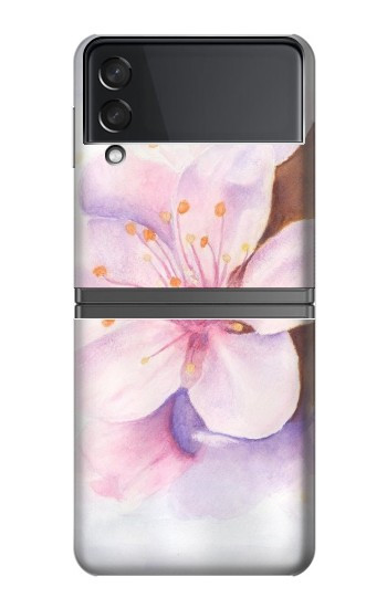 S1415 Fleur de Sakura Art Etui Coque Housse pour Samsung Galaxy Z Flip 4