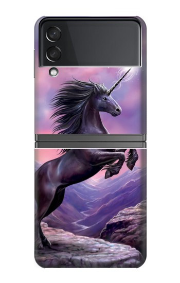 S1461 Licorne Fantaisie Cheval Etui Coque Housse pour Samsung Galaxy Z Flip 4