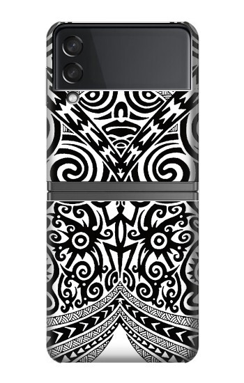 S1655 Tatouage maori Etui Coque Housse pour Samsung Galaxy Z Flip 4