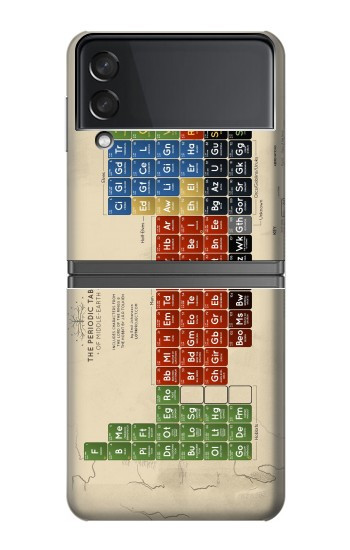 S1695 Le tableau périodique de la Terre du Milieu Etui Coque Housse pour Samsung Galaxy Z Flip 4