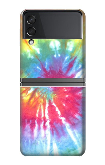 S1697 Tie Dye coloré imprimé graphique Etui Coque Housse pour Samsung Galaxy Z Flip 4