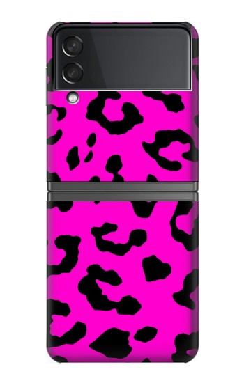 S1850 Motif rose Léopard Etui Coque Housse pour Samsung Galaxy Z Flip 4