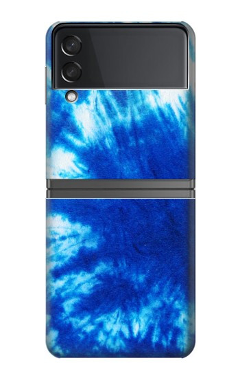 S1869 Tie Dye Bleu Etui Coque Housse pour Samsung Galaxy Z Flip 4