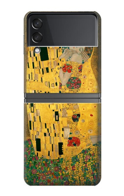 S2137 Gustav Klimt Le Baiser Etui Coque Housse pour Samsung Galaxy Z Flip 4