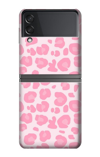 S2213 Motif rose Léopard Etui Coque Housse pour Samsung Galaxy Z Flip 4