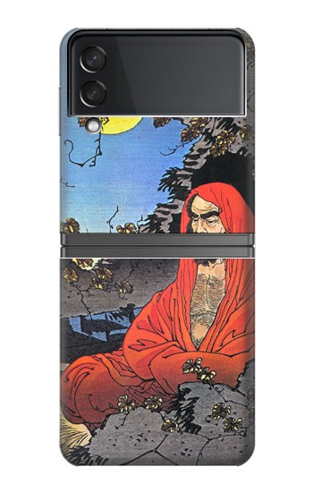 S2234 Maître Zen Bodhidharma Yoshitoshi Etui Coque Housse pour Samsung Galaxy Z Flip 4