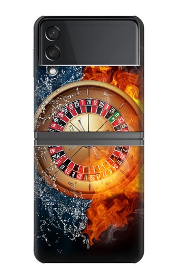 S2289 Roulette Casino Pari Etui Coque Housse pour Samsung Galaxy Z Flip 4