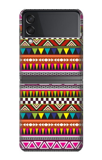 S2292 Motif tribal aztèque Etui Coque Housse pour Samsung Galaxy Z Flip 4