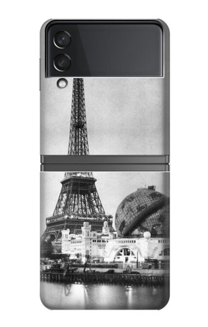 S2350 Vieille Tour Eiffel Paris Etui Coque Housse pour Samsung Galaxy Z Flip 4